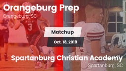 Matchup: Orangeburg Prep vs. Spartanburg Christian Academy  2019