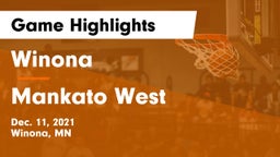Winona  vs Mankato West  Game Highlights - Dec. 11, 2021