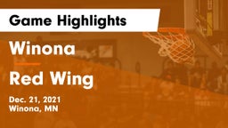 Winona  vs Red Wing  Game Highlights - Dec. 21, 2021