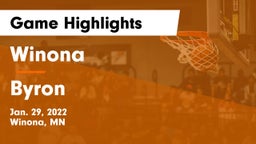 Winona  vs Byron  Game Highlights - Jan. 29, 2022