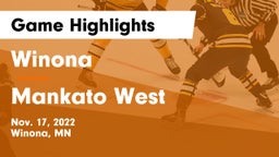 Winona  vs Mankato West  Game Highlights - Nov. 17, 2022