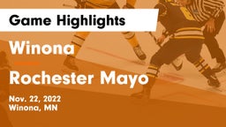 Winona  vs Rochester Mayo  Game Highlights - Nov. 22, 2022