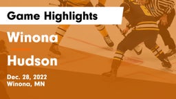 Winona  vs Hudson  Game Highlights - Dec. 28, 2022