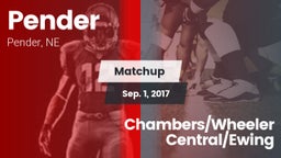 Matchup: Pender vs. Chambers/Wheeler Central/Ewing 2017
