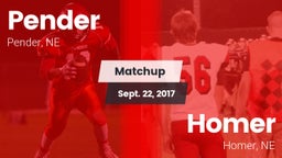 Matchup: Pender vs. Homer  2017