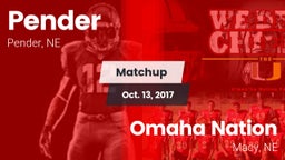 Matchup: Pender vs. Omaha Nation  2017