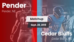 Matchup: Pender vs. Cedar Bluffs  2018