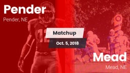 Matchup: Pender vs. Mead  2018