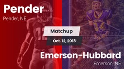 Matchup: Pender vs. Emerson-Hubbard  2018