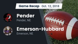 Recap: Pender  vs. Emerson-Hubbard  2018