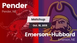 Matchup: Pender vs. Emerson-Hubbard  2019