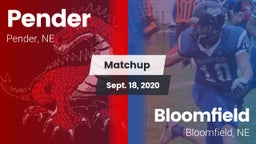 Matchup: Pender vs. Bloomfield  2020