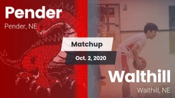 Matchup: Pender vs. Walthill  2020
