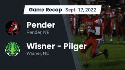 Recap: Pender  vs. Wisner - Pilger  2022