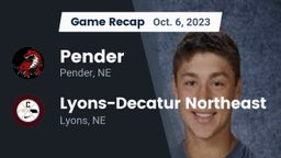 Recap: Pender  vs. Lyons-Decatur Northeast 2023