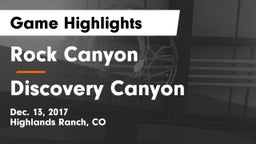 Rock Canyon  vs Discovery Canyon  Game Highlights - Dec. 13, 2017