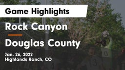 Rock Canyon  vs Douglas County  Game Highlights - Jan. 26, 2022