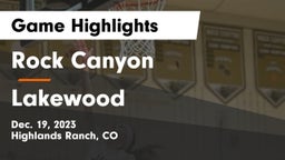 Rock Canyon  vs Lakewood  Game Highlights - Dec. 19, 2023