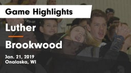 Luther  vs Brookwood Game Highlights - Jan. 21, 2019