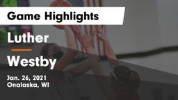 Luther  vs Westby  Game Highlights - Jan. 26, 2021