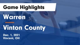 Warren  vs Vinton County  Game Highlights - Dec. 1, 2021