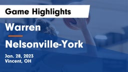 Warren  vs Nelsonville-York  Game Highlights - Jan. 28, 2023