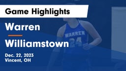 Warren  vs Williamstown  Game Highlights - Dec. 22, 2023