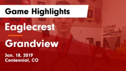 Eaglecrest  vs Grandview  Game Highlights - Jan. 18, 2019