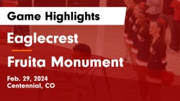 Eaglecrest  vs Fruita Monument  Game Highlights - Feb. 29, 2024