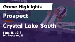 Prospect  vs Crystal Lake South  Game Highlights - Sept. 28, 2019
