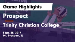 Prospect  vs Trinity Christian College Game Highlights - Sept. 28, 2019