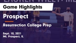 Prospect  vs Resurrection College Prep  Game Highlights - Sept. 10, 2021