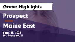 Prospect  vs Maine East  Game Highlights - Sept. 25, 2021