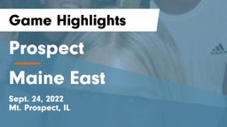 Prospect  vs Maine East  Game Highlights - Sept. 24, 2022