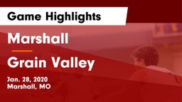 Marshall  vs Grain Valley  Game Highlights - Jan. 28, 2020