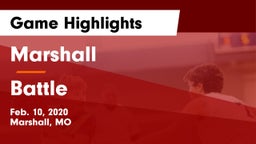 Marshall  vs Battle  Game Highlights - Feb. 10, 2020