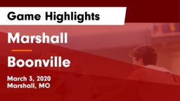 Marshall  vs Boonville  Game Highlights - March 3, 2020
