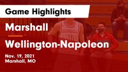 Marshall  vs Wellington-Napoleon  Game Highlights - Nov. 19, 2021