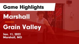 Marshall  vs Grain Valley  Game Highlights - Jan. 11, 2022