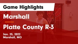 Marshall  vs Platte County R-3 Game Highlights - Jan. 25, 2022