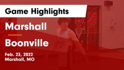 Marshall  vs Boonville  Game Highlights - Feb. 23, 2022