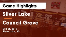 Silver Lake  vs Council Grove  Game Highlights - Dec 06, 2016