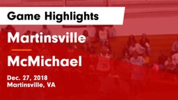 Martinsville  vs McMichael  Game Highlights - Dec. 27, 2018