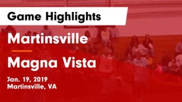 Martinsville  vs Magna Vista  Game Highlights - Jan. 19, 2019