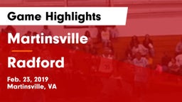Martinsville  vs Radford  Game Highlights - Feb. 23, 2019