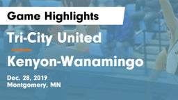 Tri-City United  vs Kenyon-Wanamingo Game Highlights - Dec. 28, 2019
