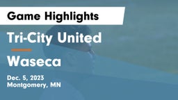 Tri-City United  vs Waseca  Game Highlights - Dec. 5, 2023