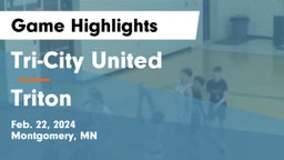 Tri-City United  vs Triton  Game Highlights - Feb. 22, 2024