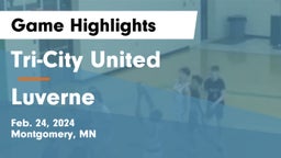Tri-City United  vs Luverne  Game Highlights - Feb. 24, 2024