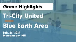 Tri-City United  vs Blue Earth Area  Game Highlights - Feb. 26, 2024